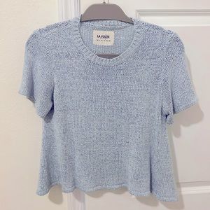La Voute Knit Top, Size XS-P, OCEAN - BLUE